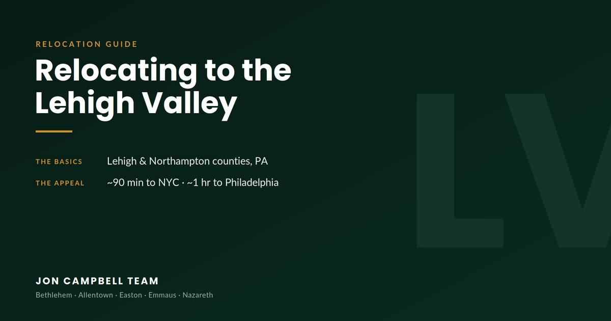 relocating to the lehigh valley pennsylvania